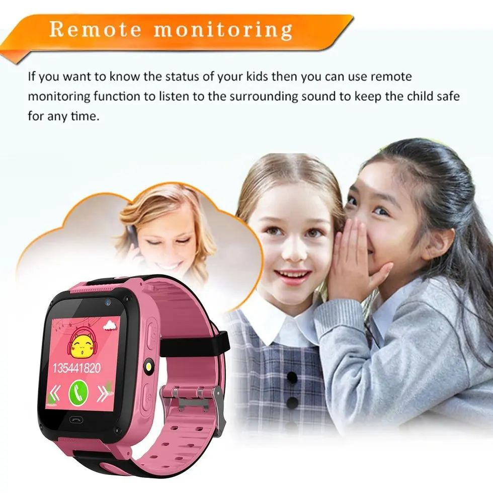 Дети 1 44 дюймов SOS Аварийная сигнализация камера Анти Потерянные Часы G36M