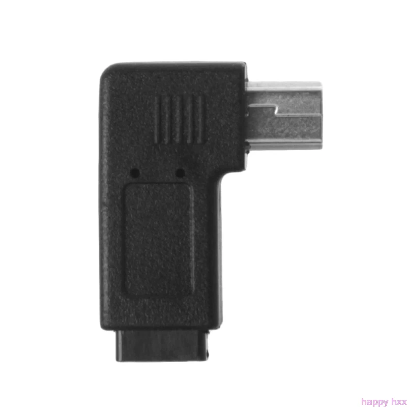Адаптер преобразователя с углом 90 ° влево и вправо USB 2 0 Micro 5Pin Female To Mini Male|Кабели