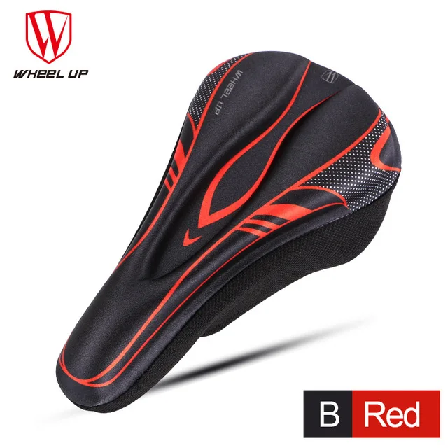 huoyan red Колесо вверх для велосипеда из силикона переднее седло Крышка MTB Горная дорога велосипед мягкий удобный гель колодки подушка крышка Седло части велосипеда - Цвет: huoyan red