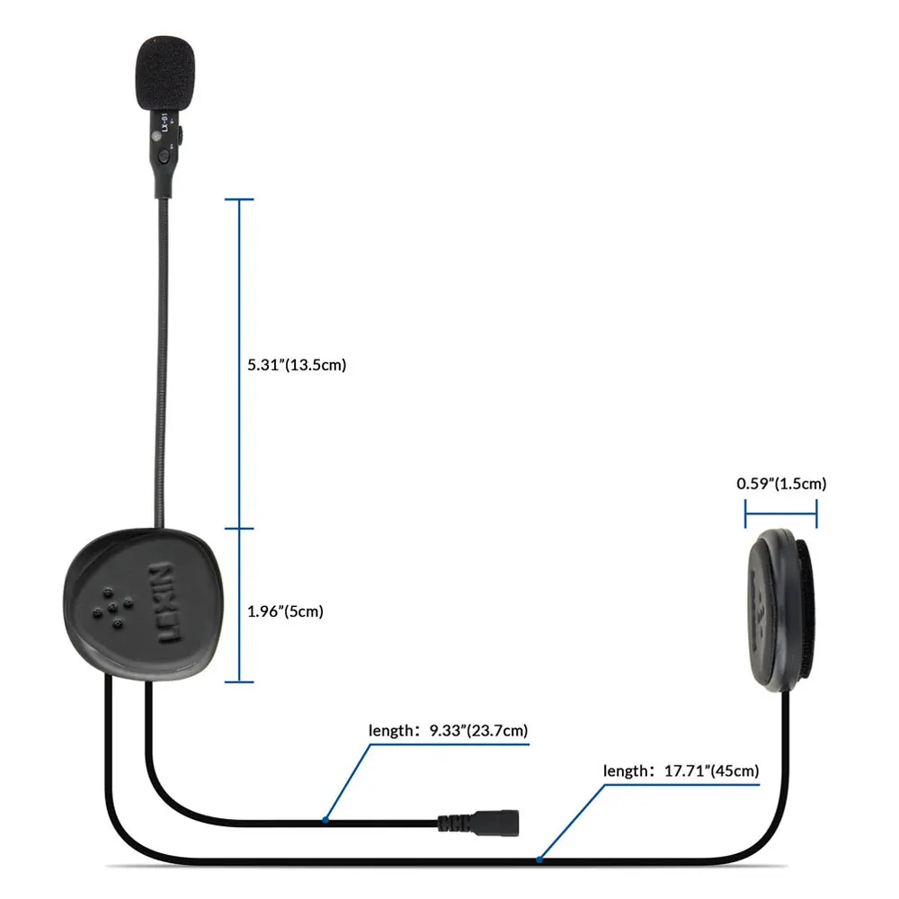 LEXIN Новое поступление LX-B1 Bluetooth шлем гарнитуры с водонепроницаемым и громким объемом для мотоцикла/снегохода/сноуборда