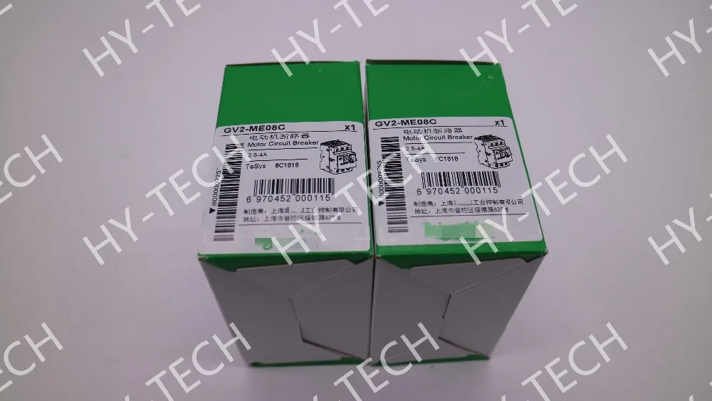 Новый и оригинальный автоматический выключатель двигателя GV2ME08C 2 5-4A хорошее