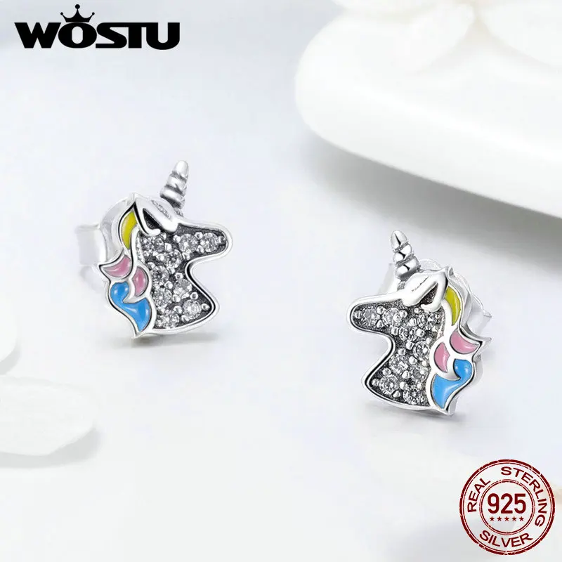 WOSTU/горячая Распродажа 100% Стерлинговое Серебро 925 пробы ослепительные серьги