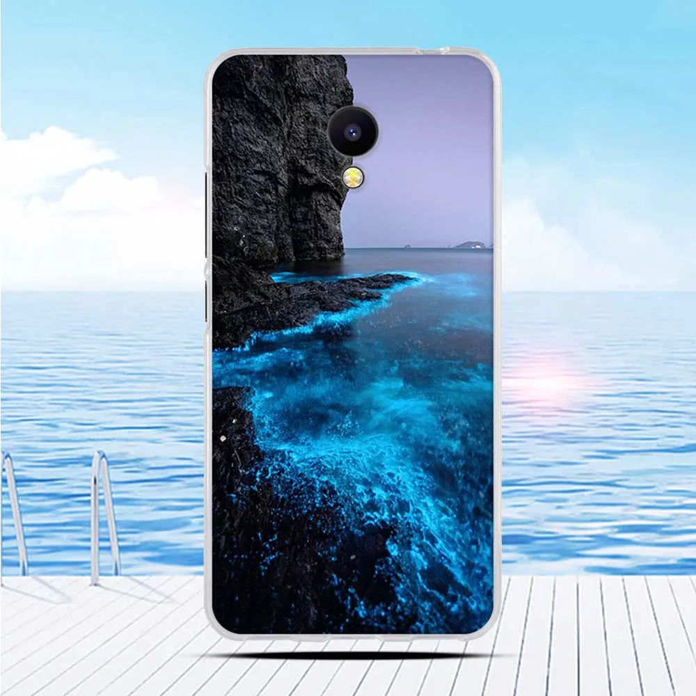 Мягкий чехол из ТПУ с рельефным 3d-рисунком для Meizu M5c Charm Blue A5 | Мобильные телефоны и
