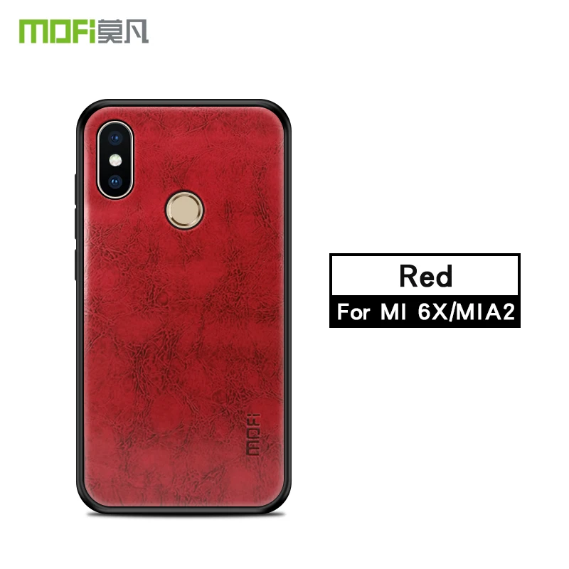 Чехол MOFi из искусственной кожи + ТПУ ПК для Xiaomi mi6x mi 6x чехлы телефонов полная
