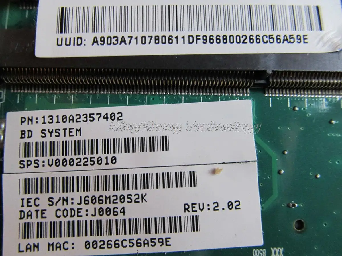 Материнская плата для ноутбука Toshiba Satellite C650D C655D V000225010 6050A2357401 MB A02 DDR3