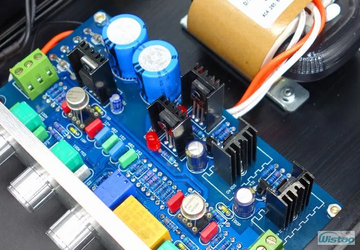 IWISTAO HIFI Регулировка тона предусилитель бас дрожит Средний контрольный LME49720X2 весь алюминиевый корпус класс мощность стерео аудио