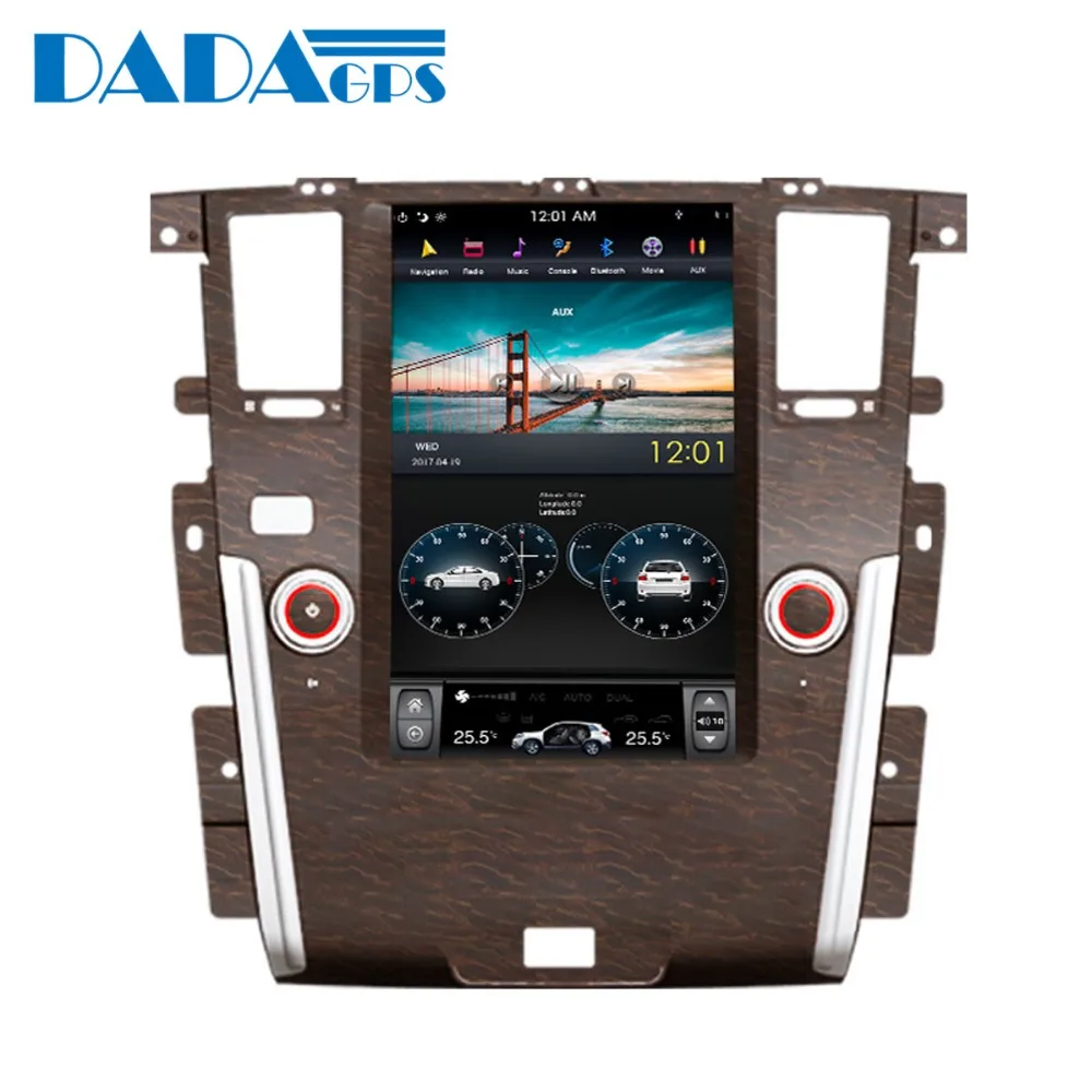 12 1 &quotTesla style Wooden Android 6 0 Автомобильный мультимедийный радиоплеер для NISSAN патруль