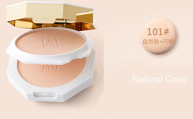 101 Natural Color TLM 2 цвета косметика для контроля жирности компактная пудра хайлайтер осветляет Палетка прессованной пудры контурная Косметика для макияжа - Цвет: 101 Natural Color