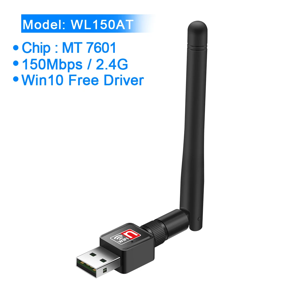 WL150AT Rocketek 150/300/600 Мбит/с беспроводной USB WiFi адаптер MT7601/RTL8188CU Wi-Fi приемник ключ 2,4G 5 ГГц для ПК Windows/MAC OS/Linux - Цвет: WL150AT