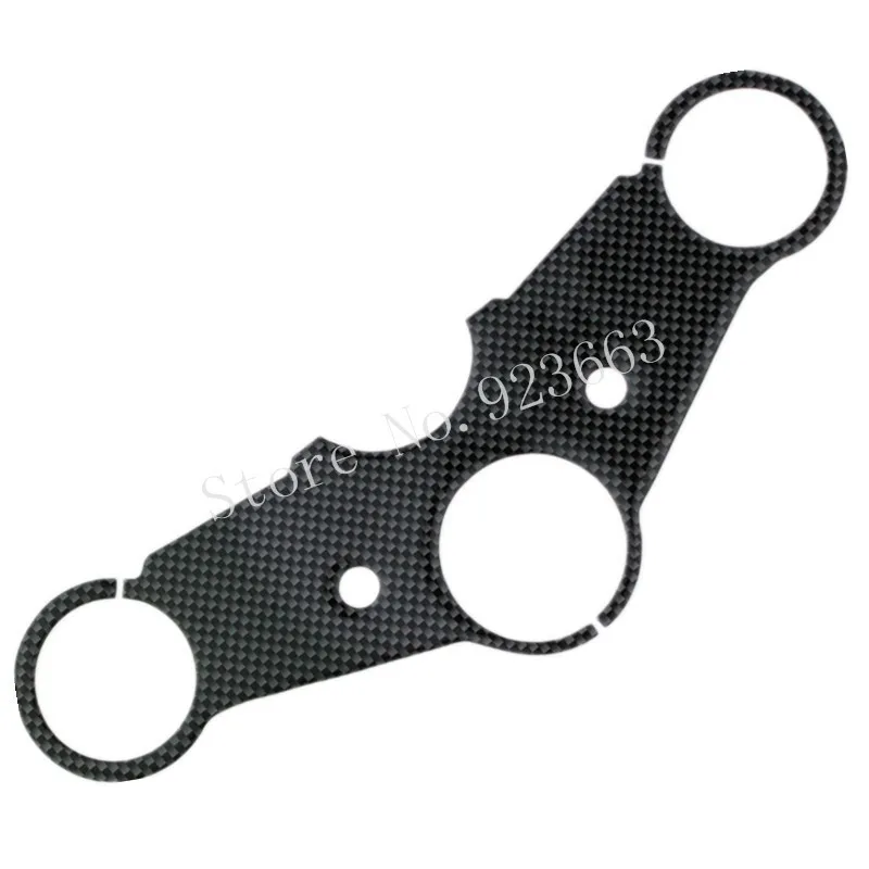 

Motorcycle Carbon Fiber Pattern Top Triple Clamp Yoke Stickers for HONDA CB400 VTEC3