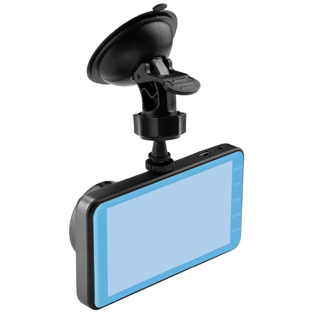 HD 4 Inch Dual Lens Image 1080P Hidden Wide Angle Driving Recorder Dash Cam Car DVR Camera Support Reversing | Автомобили и