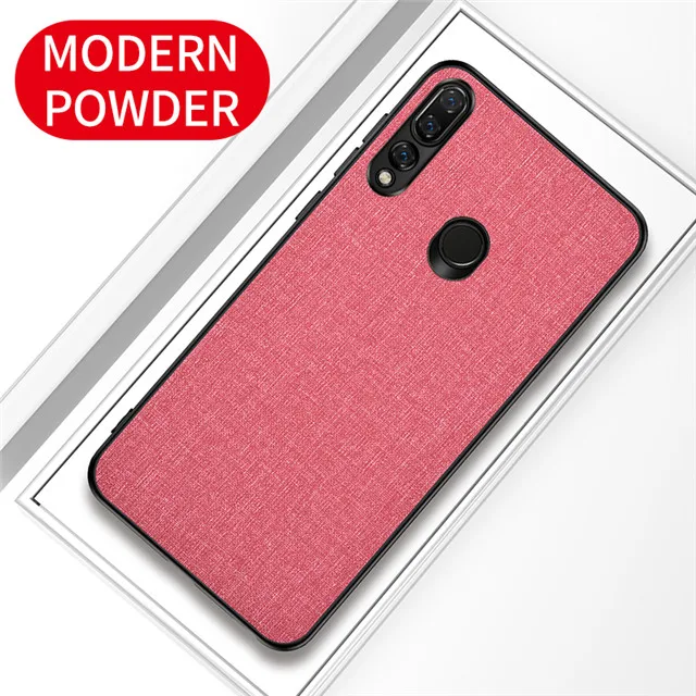 Pink Тонкий тканевый в деловом стиле чехол для huawei P Smart Z из матового поликарбоната для huawei Y9 Prime чехол для телефона противоударный чехол - Цвет: Pink