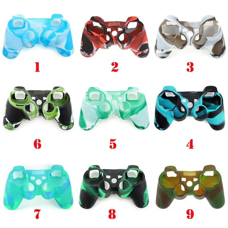 Силиконовый гелевый резиновый чехол Mix Camo для контроллера PS3|cover case|cover forcover covers |