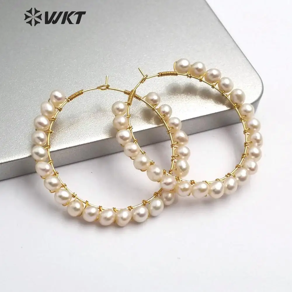 WT E547 серьги из натурального жемчуга белый желтый фиолетовый цвет круглая