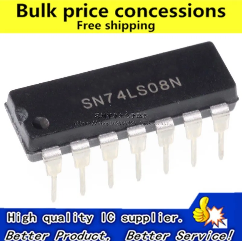 

10pcs /50pcs /100pcs SN74LS08N DIP14 SN74LS08 DIP HD74LS08P 74S08 74LS08 new and original IC