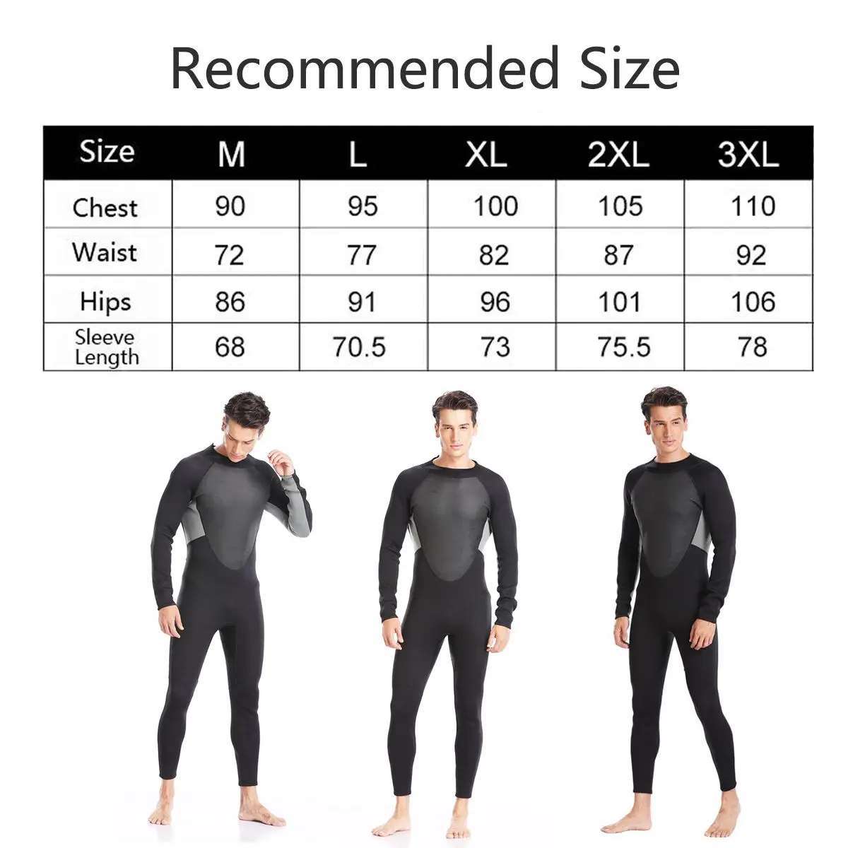 Цельный неопреновый гидрокостюм M/L/XL/2XL/3XL 3 мм мужской костюм во весь рост супер стрейч Дайвинг костюм Плавание Серфинг подводное плавание дайвинг серфинг