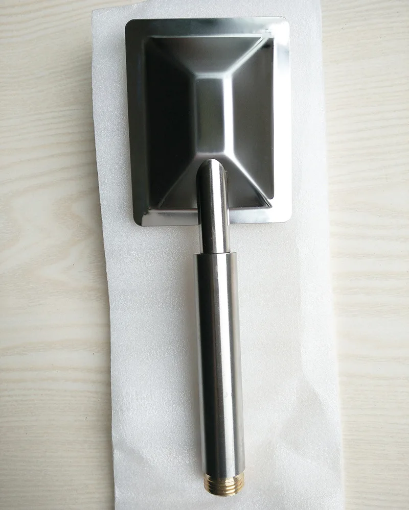 Бесплатная доставка Модный ручной душ из нержавеющей стали с полированной