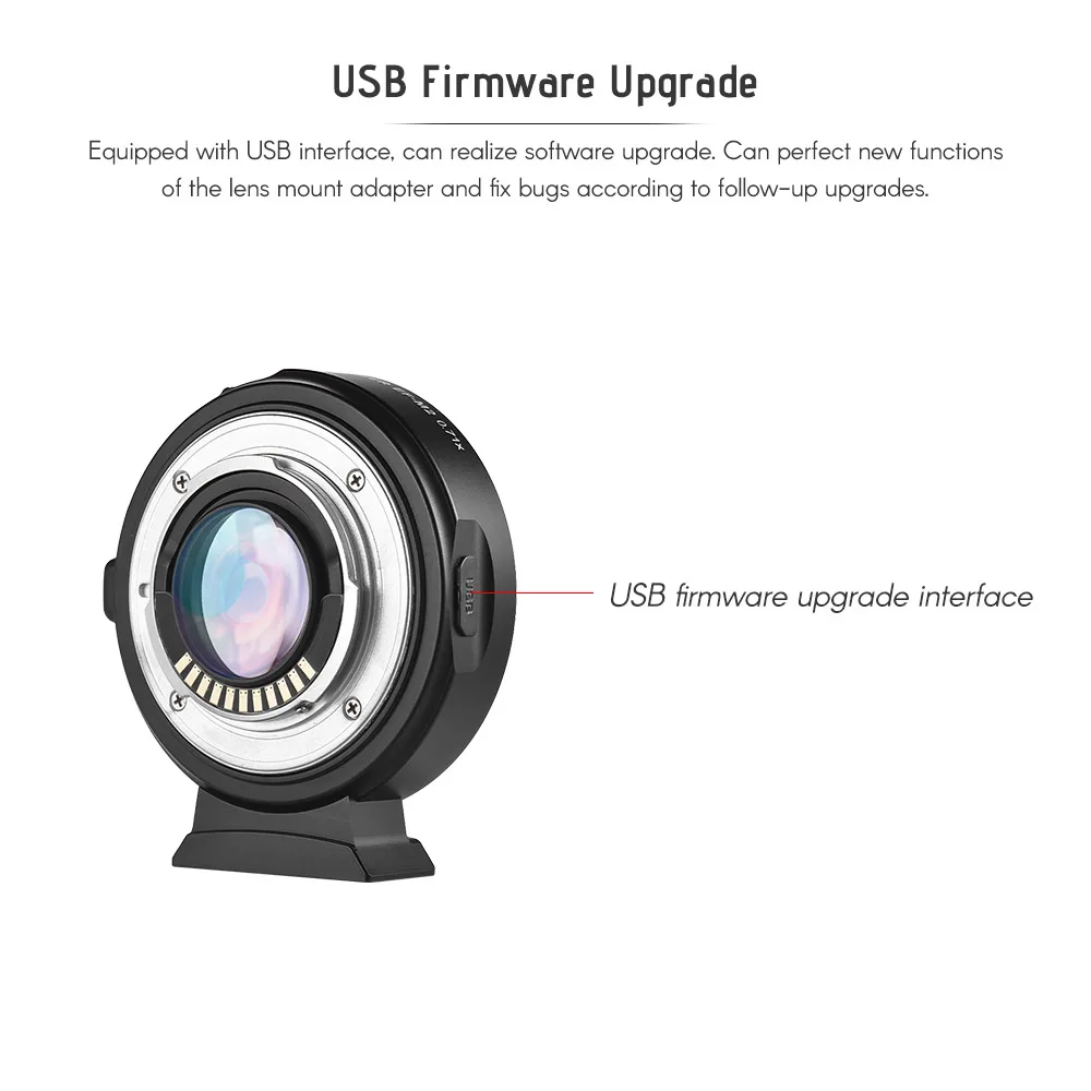 Viltrox EF-M2 для объектива Canon EF для камеры M43 GH4 GH5 GF6 GF1 AF Автофокус EXIF 0.71X понижающий Скорость адаптер для объектива Turbo