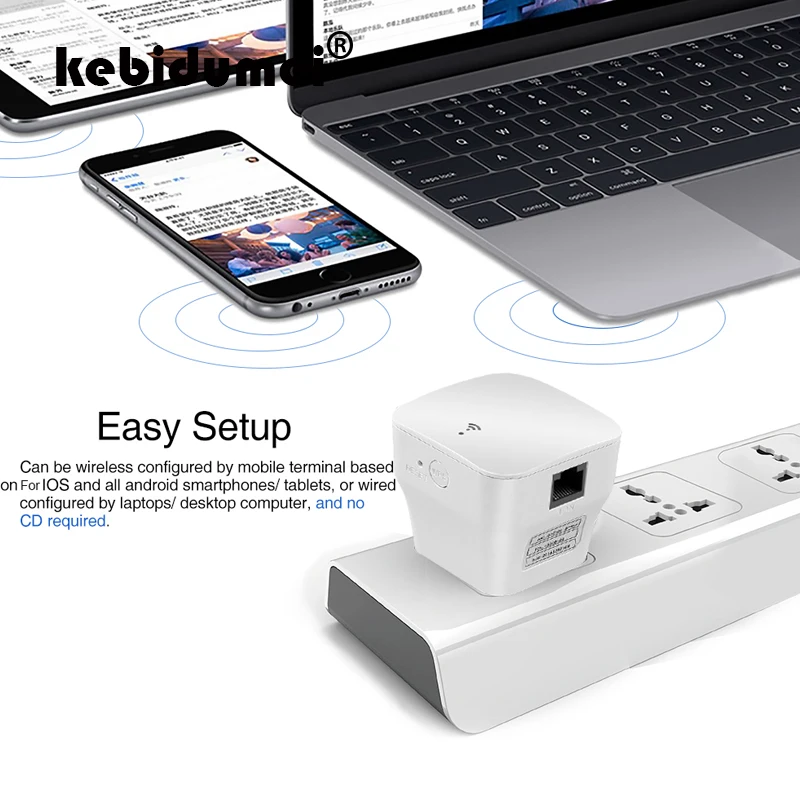 Беспроводной Wi-Fi роутер kebidumei 300 Мбит/с 2 4 ГГц | Компьютеры и офис