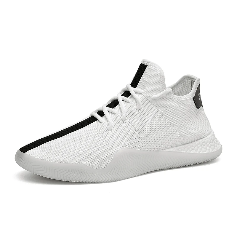 Мужские сетчатые кроссовки летающие плетеные спортивные туфли Нескользящие