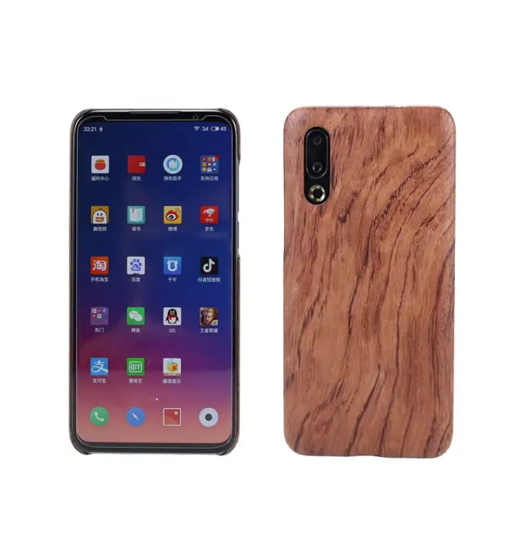 Чехол для телефона из натурального дерева для meizu 16s Pro 16XS чехол-накладка из черного ледяного дерева, гранатового дерева, грецкого ореха, розового дерева, бамбука