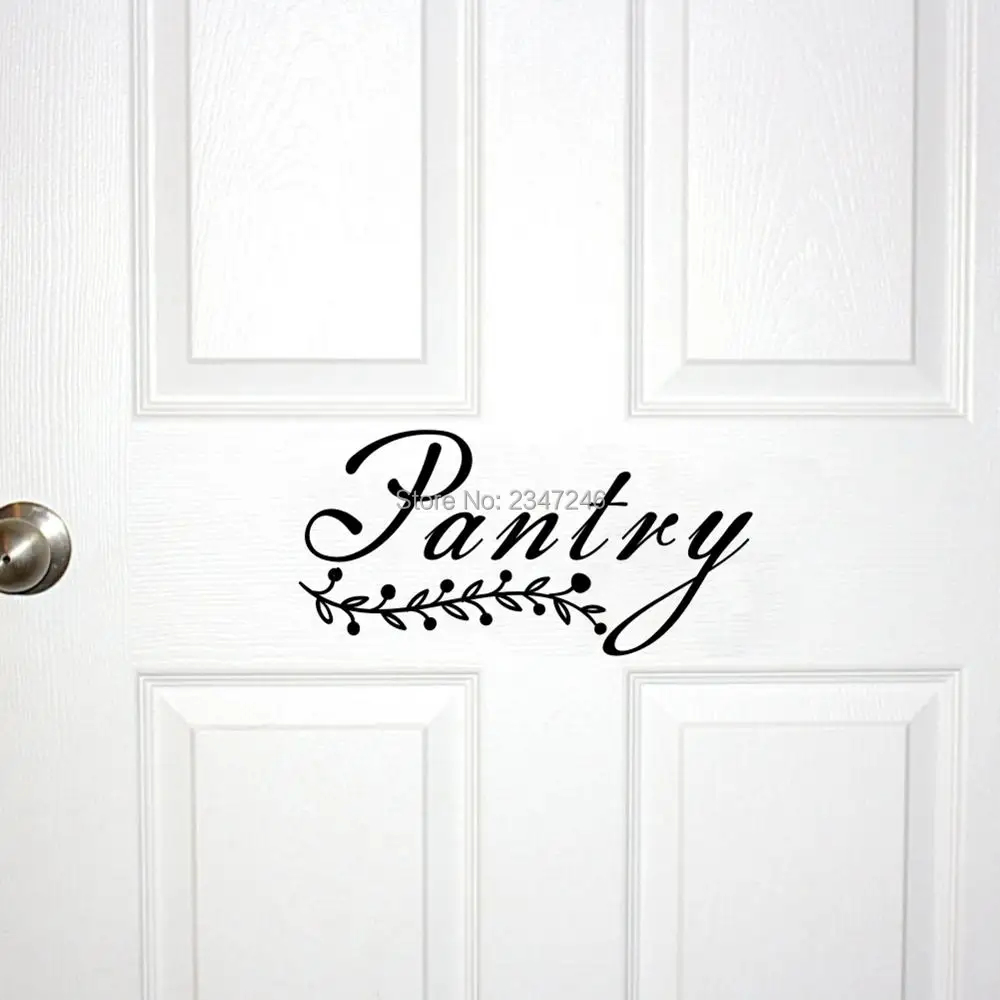 Декоративные виниловые настенные наклейки с надписью на дверь кладовой | Дом и