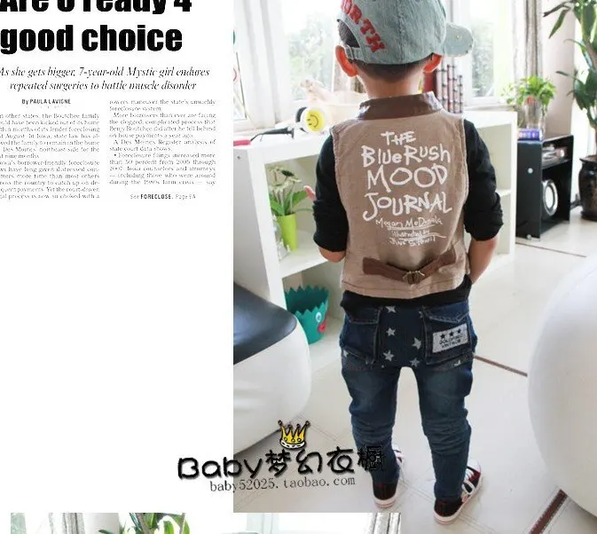 2012 new style baby boys jeans star design girls 6 pieces a lot free shipping | Детская одежда и обувь