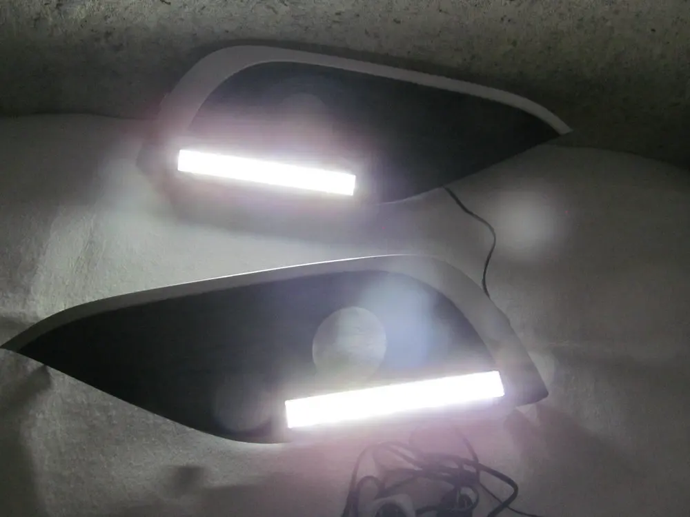 2 шт. drl для Honda CRV CR-V 2012 2013 DRL противотуманных фар крышка дневные ходовые огни