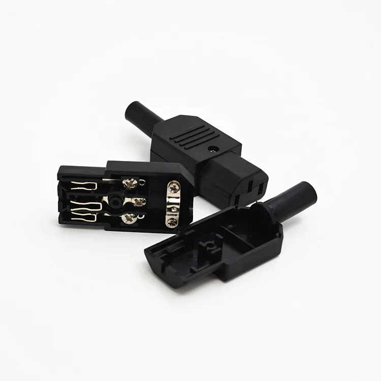 Черный разъем питания IEC 320 C13 с розеткой 3 контактный 10 а/250 В 50 шт./лот|connector 3pin|socket