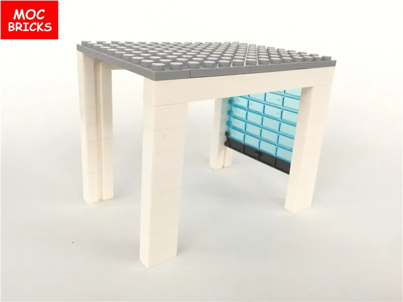 4 компл./лот кубики MOC DIY гаражные роликовые двери с ручкой подходит 4219
