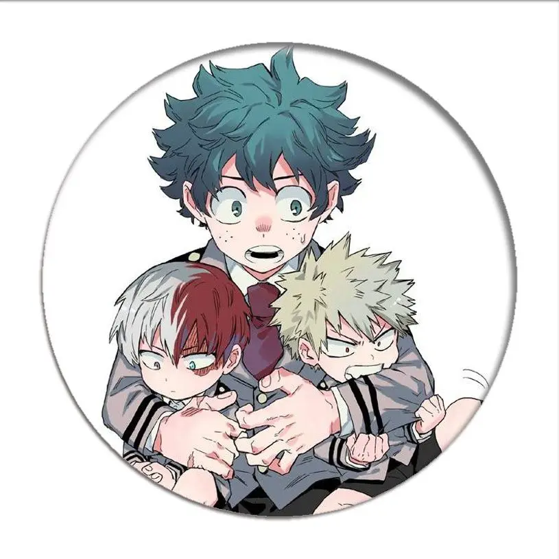 Аниме Мой герой Академия Izuku значок косплея боку нет героя Тодороки шото брошь