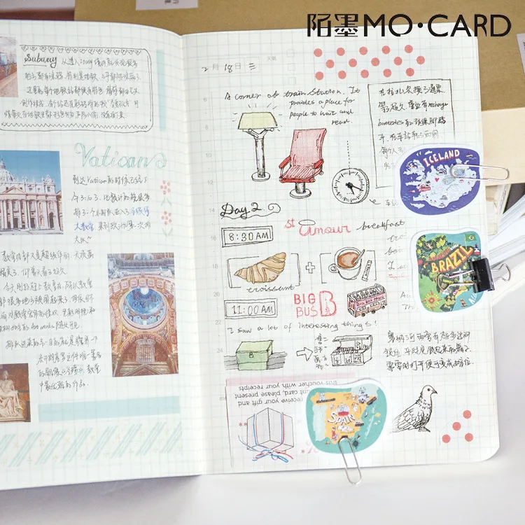 45 шт./упак. дорожные карты по всему миру наклейки на этикетки Декоративные