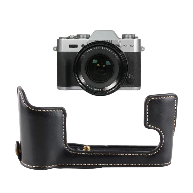 Камера сумка для ЖК-дисплея с подсветкой Fujifilm Fuji XT10 XT20 XT30 ПУ основа база Половина