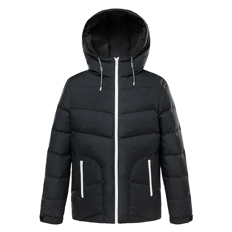 Мужское пальто с капюшоном Markless зимнее повседневное из полиэстера MYA7214M|men brand winter