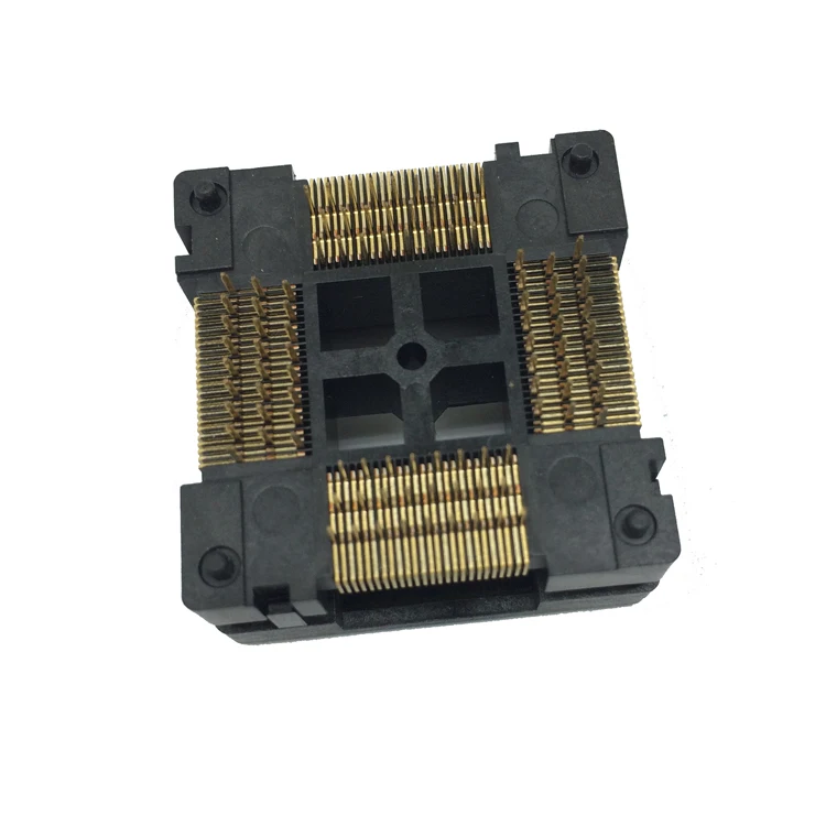 TQFP100 FQFP100 LQFP100 обжиг в гнездо OTQ 100 0.5 09 шаг 0 5 мм IC Размер корпуса 14x14 Открытый Топ
