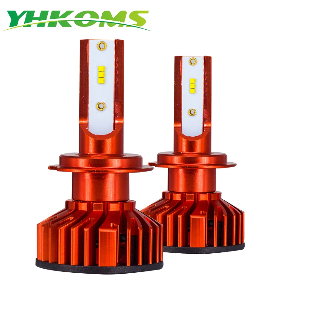 Автомобильные фары YHKOMS Mini H7 LED Canbus H4 H1 H3 H8 H9 H11 9005 HB3 9006 HB4 880 881 H27 противотуманные