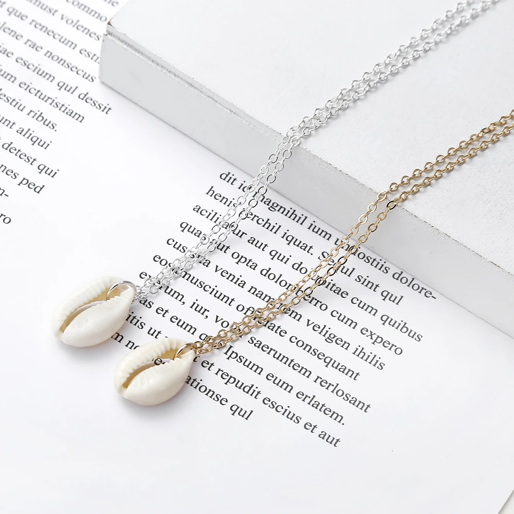 YAOLOGE 2019 новый богемный стиль Cowrie Conch SeaShell Shell кулон ожерелье для женщин Мода океан