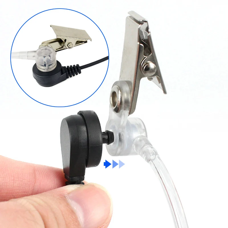 TOP Air Acoustic Tube Earbud Earpiece Earphone Mic for Midland Walkie Talkie Alan GXT G6 G7 G8 G9 75-810 GXT650 LXT80 Rad | Электроника