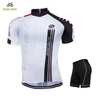Летняя мужская велосипедная одежда ZERO BIKE, велосипедная дышащая веломайка для горных велосипедов, белые шорты с коротким рукавом