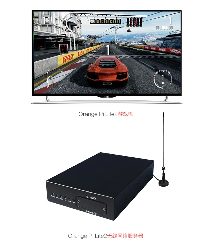 Orangepi lite2 «Все-в-одном» H6 64-разрядным четырёхъядерным макетная плата 1Гб памяти