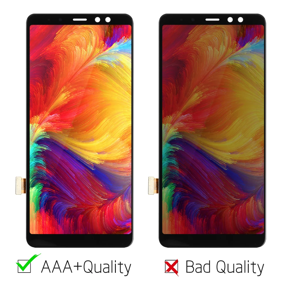 6 0 ''Супер AMOLED для Samsung Galaxy A8 + Plus 2018 A730 A730F A730F/DS A730x ЖК дисплей сенсорный экран