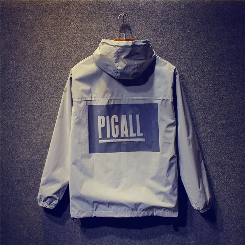 Дропшиппинг модные Для мужчин 3M Светоотражающий пиджак с принтом в виде букв для