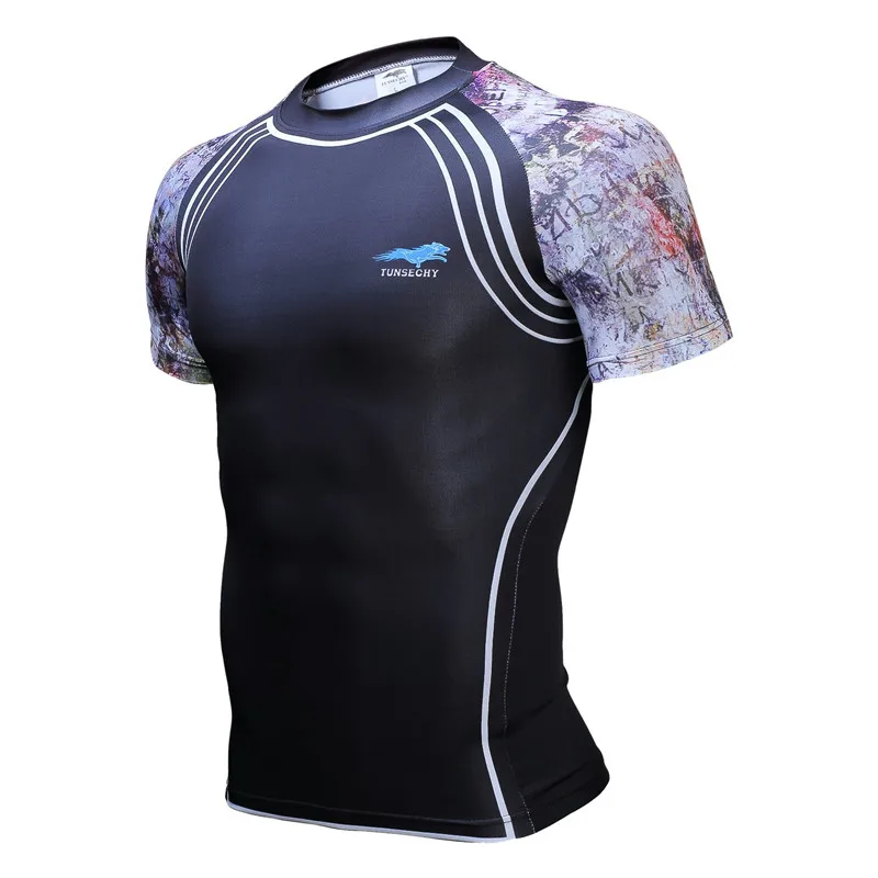 2016 велосипедные майки марка мужчины преступление сжатого футболки с коротким