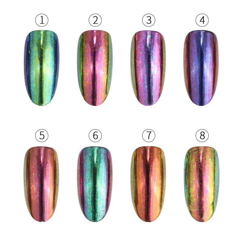 Пудра для ногтей хлопья прозрачный Хамелеон грубая пудра Высококачественная