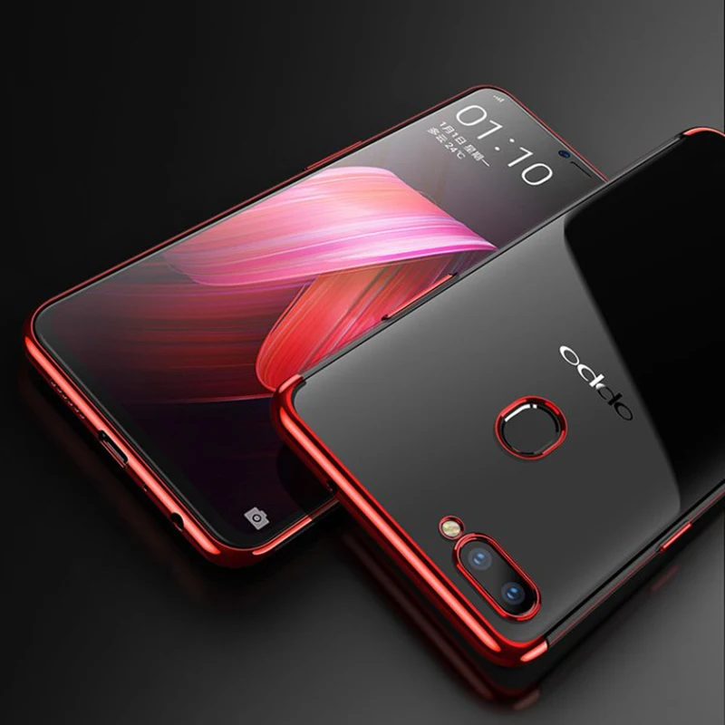 EXUNTON для Oppo F11 Pro F9 Чехол-бампер на заднюю панель ультратонкий прозрачный