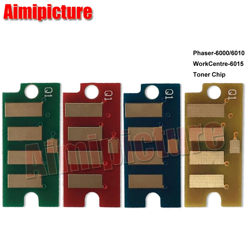 Чип 106R01630 106R01627 106R01628 106R01629 для Xerox Phaser 6000 6010 WC6015 чип BK C M Y 4 шт./лот | Компьютеры и офис