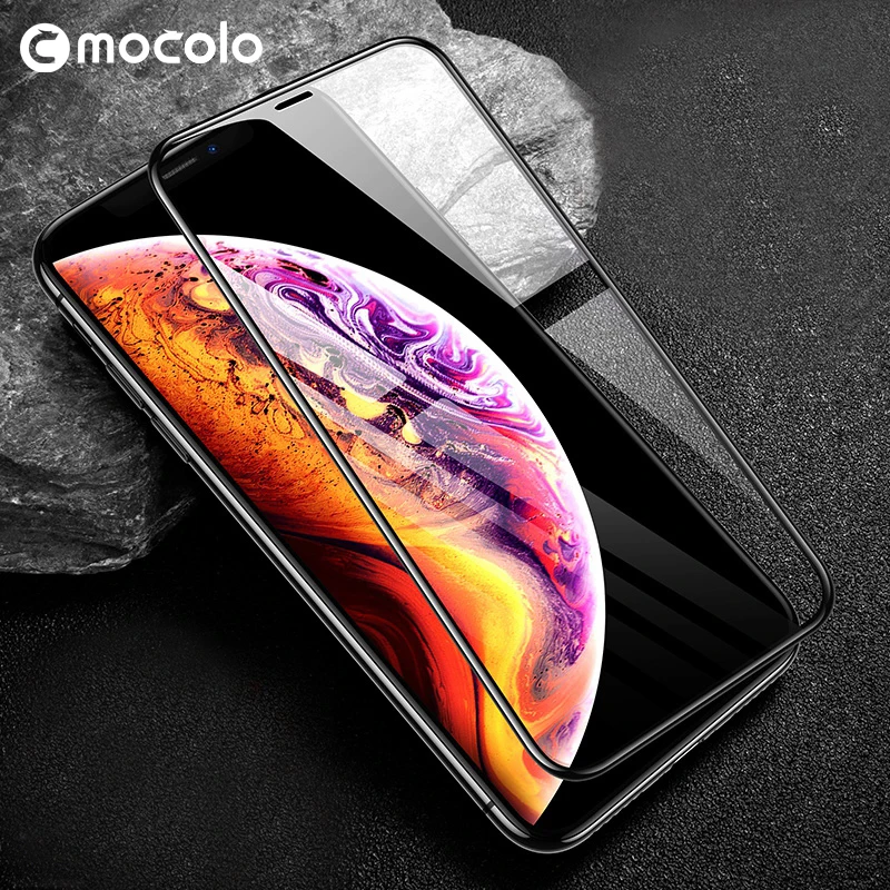 Mocolo 3D защита от пыли 0 26 мм Полное покрытие экрана 9H Защита для iPhone XS Max закаленное
