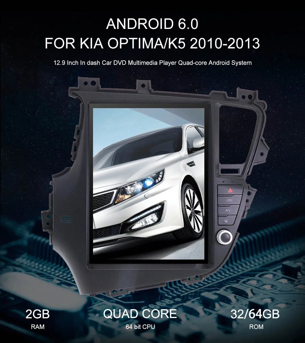 Тесла стиль android-автомобильный gps навигации dvd-плеер для KIA Optima KIA K5 2010- автомобилей Стерео Авторадио Мультимедиа устройство Satnav