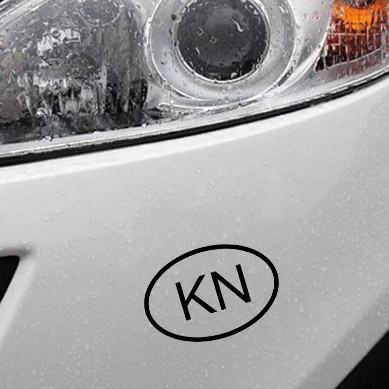 YJZT 14 8 см * 10 Автомобильная Наклейка Виниловая наклейка KN SAINT KITTS и NEVIS код страны