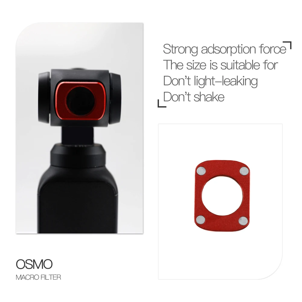 DJI OSMO Карманная камера Магнитный макрообъектив DJI OSMO Карманный ручной карданный объектив камеры микро фильтр объектива OSMO карманные аксессуары